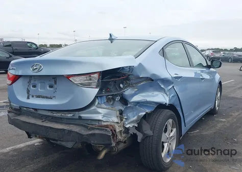 2012 Hyundai Elantra Gls (Ulsan Plant) from USA, damaged, VIN KMHDH4AE1CU322523
